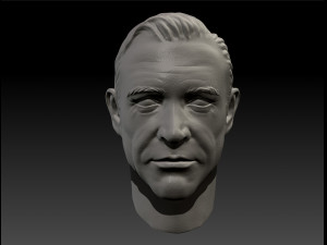 Sean Connery James Bond 007 3d print Textured bust 3D प्रिंट मॉडल