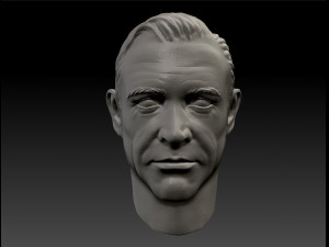 Sean Connery James Bond 007 3d print Textured bust 3D प्रिंट मॉडल