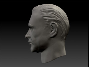 Sean Connery James Bond 007 3d print Textured bust 3D प्रिंट मॉडल
