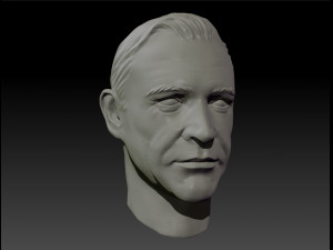 Sean Connery James Bond 007 3d print Textured bust 3D प्रिंट मॉडल
