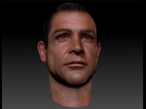 Sean Connery James Bond 007 3d print Textured bust 3D प्रिंट मॉडल