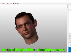 Sean Connery James Bond 007 3d print Textured bust 3D प्रिंट मॉडल
