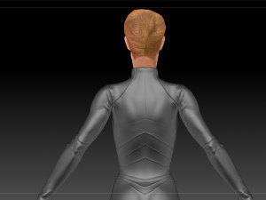 Seven Of Nine Jeri Ryan Star Trek Voyager CGI T-Pose 3D 모델