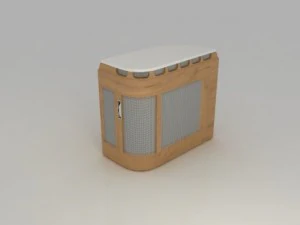 meja kayu dapat diubah Model 3D