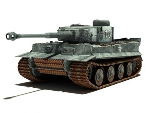 tank pz vi ausfh1 Modello 3D