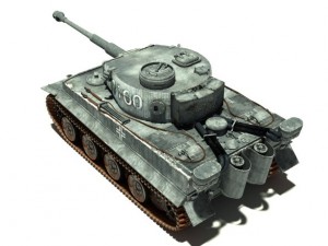 tank pz vi ausfh1 3D 모델