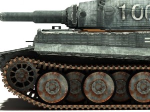 tank pz vi ausfh1 3D 모델