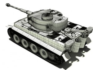 tank pz vi ausfh1 3D 모델