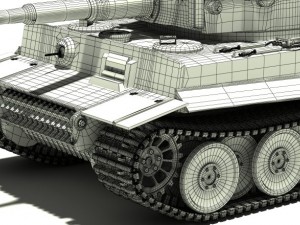 tank pz vi ausfh1 3D 모델