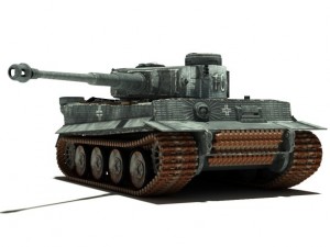 tank pz vi ausfh1 3D 모델