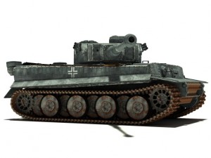tank pz vi ausfh1 3D 모델