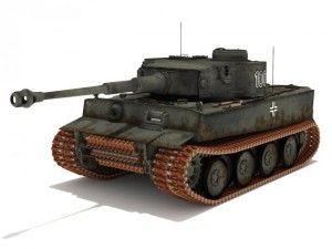 pzvi tiger ausfh1 502 battalion Modelo 3D