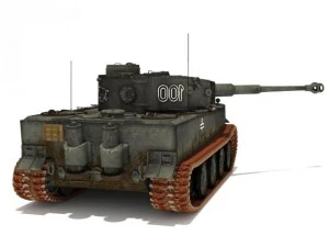 pzvi tiger ausfh1 502 battalion 3D Model