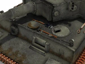 pzvi tiger ausfh1 502 battalion 3D Model