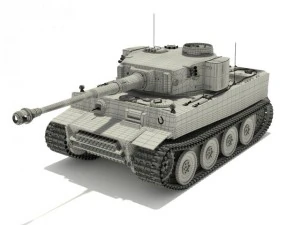 pzvi tiger ausfh1 502 battalion 3D Model