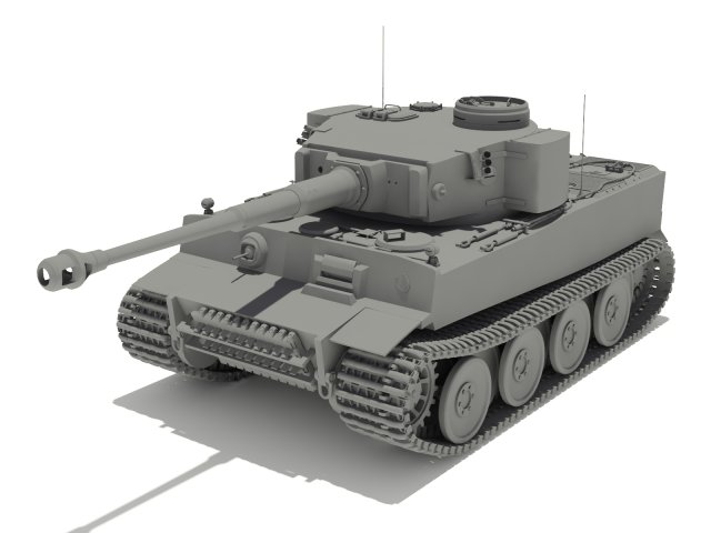 pzvi tiger ausf h1 502 battalion 3D Модель .c4d .max .obj .3ds .fbx .stl .blend