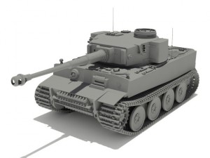 pzvi tiger ausf h1 502 battalion Modello 3D