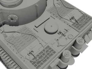 pzvi tiger ausf h1 502 battalion 3D Модель