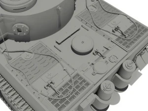 pzvi tiger ausf h1 502 battalion 3D Model