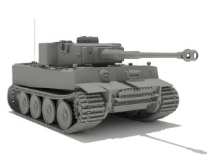 pzvi tiger ausf h1 502 battalion 3D Модель