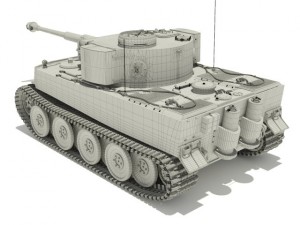 pzvi tiger ausf h1 502 battalion 3D Модель
