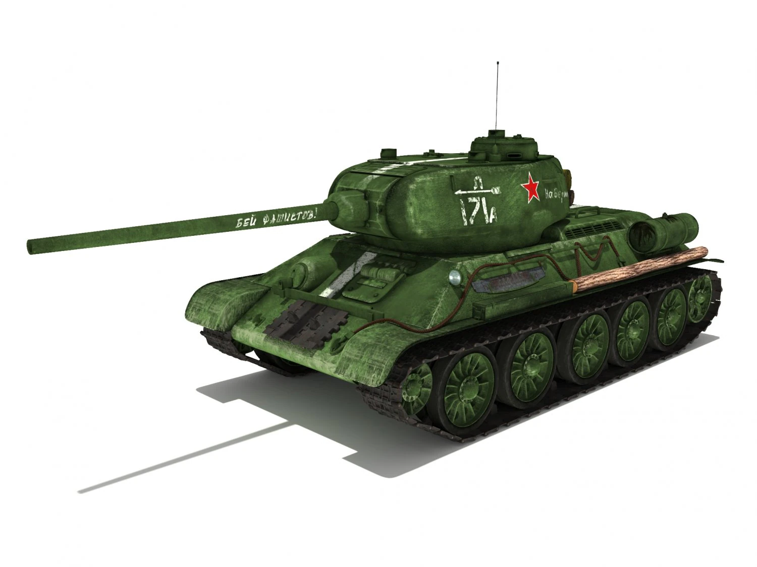 t3485 soviet tank 3D Model .c4d .max .obj .3ds .fbx .stl .blend 