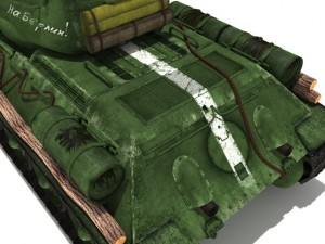 t3485 soviet tank 3D Model
