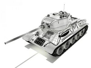 t3485 soviet tank 3D Model