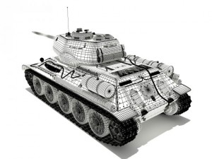 t3485 soviet tank 3D Model