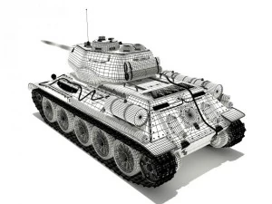 t3485 soviet tank 3D Model