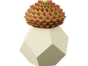 low poly plants set 3D Model