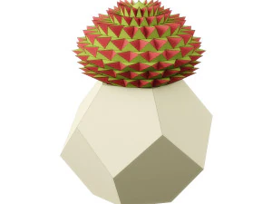 low poly plants set 3D Model