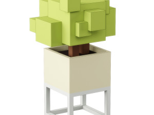 low poly plants set 3D Model