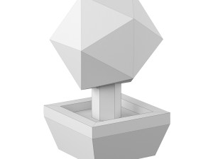 low poly plants set 3D Model