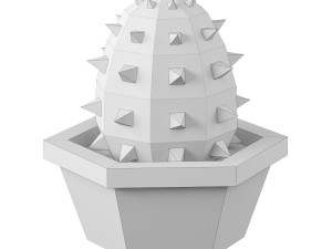 low poly plants set 3D Model