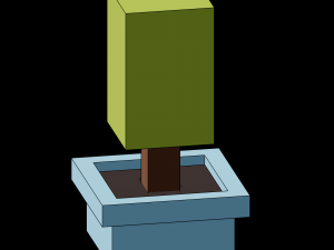 low poly plants set 3D Model
