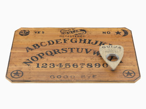 ouija board and planchette 3D Модель