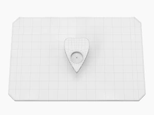 ouija board and planchette 3D Model