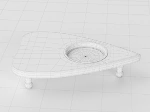 ouija board and planchette 3D Model