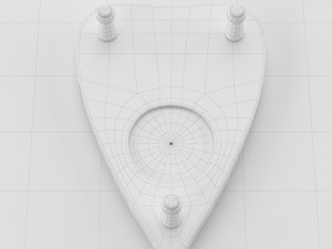 ouija board and planchette 3D Модель