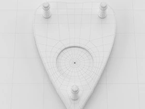 ouija board and planchette 3D Model