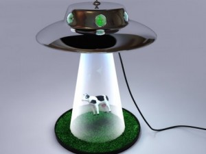 alien abduction lamp Model 3D