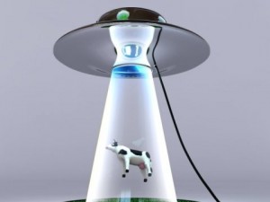 alien abduction lamp Model 3D