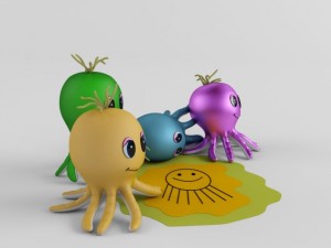 toy octopus Modèle 3D