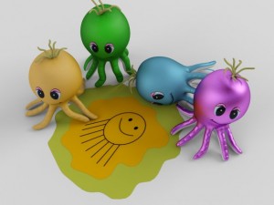 toy octopus Modèle 3D