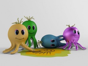 toy octopus Modèle 3D