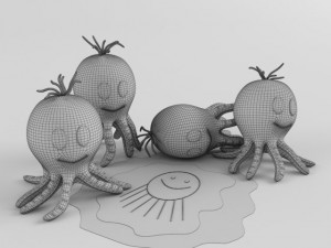 toy octopus Modèle 3D