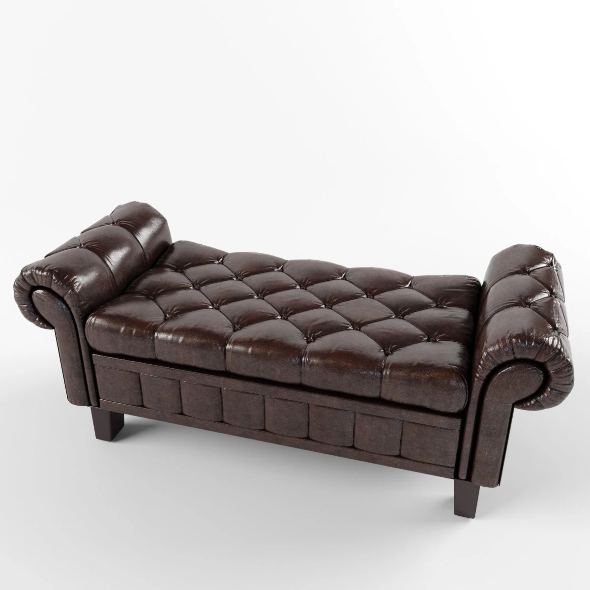 banquette 3D Model .c4d .max .obj .3ds .fbx .stl .blend