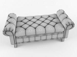 banquette 3D मॉडल