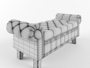 banquette 3D मॉडल